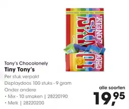 HANOS Tony's Chocolonely Tiny Tony's aanbieding