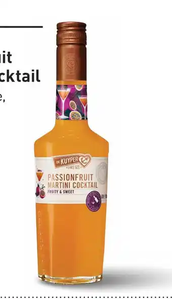 Gall & Gall De Kuyper Passionfruit Martini 0.0% 50CL aanbieding