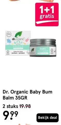 Etos Dr. Organic Baby Bum Balm 35GR aanbieding