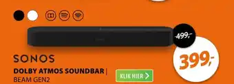 Expert Sonos BEAM Gen2 Zwart aanbieding
