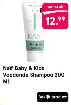 Etos Naïf Baby & Kids Voedende Shampoo 200 ML aanbieding