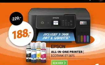 Expert Epson EcoTank ET-2875 aanbieding