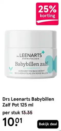 Etos Drs Leenarts Babybillen Zalf Pot 125 ml aanbieding