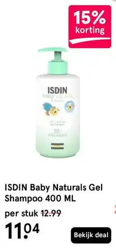 Etos ISDIN Baby Naturals Gel Shampoo 400 ML aanbieding