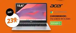 Expert Acer Chromebook 315 (CB315-4H-C3SW) Zilver aanbieding