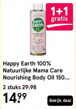 Etos Happy Earth 100% Natuurlijke Mama Care Nourishing Body Oil 150 ML aanbieding