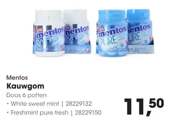 HANOS Mentos Kauwgom aanbieding