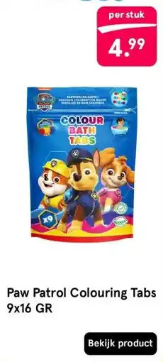 Etos Paw Patrol Colouring Tabs 9x16 GR aanbieding