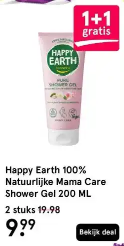 Etos Happy Earth 100% Natuurlijke Mama Care Shower Gel 200 ML aanbieding