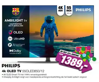 EP Philips 55OLED850 4K OLED Ambilight TV (2025) aanbieding