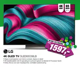 EP LG OLED65C56LB 4K TV (2025) aanbieding