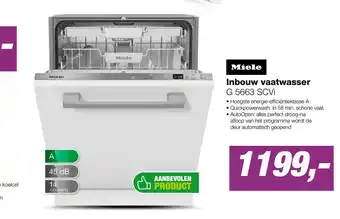 EP Miele G 5663 SCVi Active E Inbouw Vaatwasser aanbieding