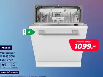 Electroworld Miele G 5663 SCVi Excellence aanbieding