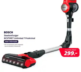 Electroworld Bosch BCS711PET Unlimited 7 ProAnimal aanbieding