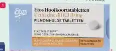 Etos Etos Hooikoortstabletten Cetirizine diHCI aanbieding