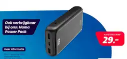 Electroworld Hama Power Pack Performance 20, 20000mAh - Antraciet aanbieding