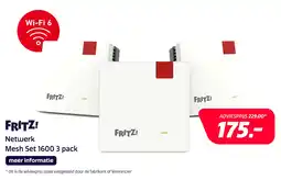Electroworld FRITZ! Mesh Set 1600 3 pack aanbieding