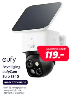 Electroworld Eufy eufyCam Solo S340 aanbieding