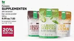 Ekoplaza Purasana SUPPLEMENTEN aanbieding