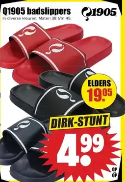 Dirk Q1905 badslippers aanbieding