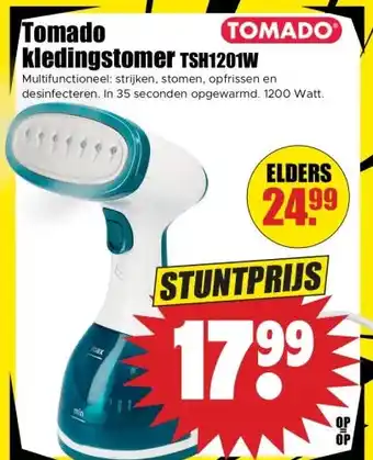 Dirk Tomado kledingstomer TSH1201W aanbieding