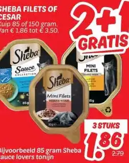 Dekamarkt SHEBA FILETS OF CESAR aanbieding