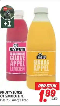 Dekamarkt FRUITY JUICE OF SMOOTHIE aanbieding