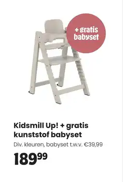 Babypark Kidsmill Up! + gratis kunststof babyset aanbieding