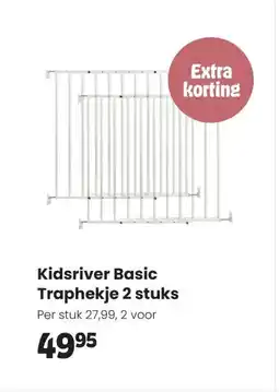 Babypark Kidsriver Basic Traphekje 2 stuks aanbieding