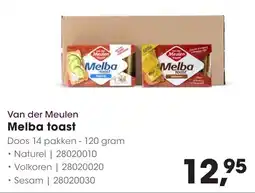 HANOS Van der Meulen Melba Toast aanbieding