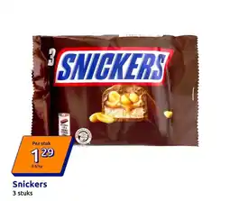 Action Snickers aanbieding