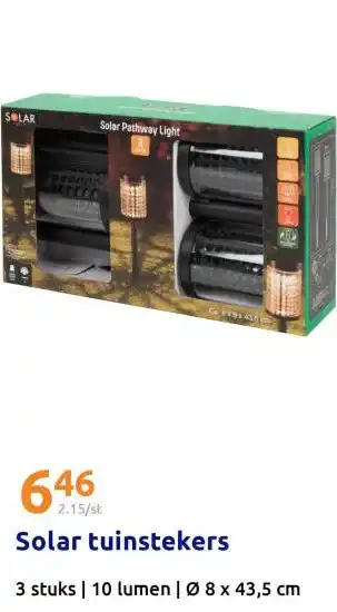 Action Solar tuinstekers aanbieding