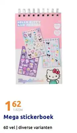 Action Mega stickerboek aanbieding