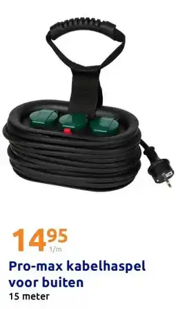 Action Pro-max kabelhaspel voor buiten aanbieding