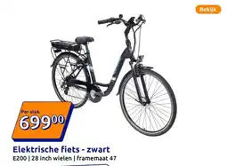 Action Elektrische fiets - zwart aanbieding
