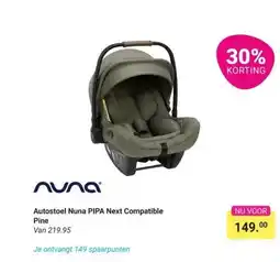 Van Asten BabySuperstore Autostoel Nuna PIPA Next Compatible Pine aanbieding