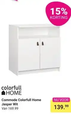 Van Asten BabySuperstore Commode Colorfull Home Jasper Wit aanbieding