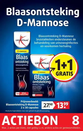 Lucovitaal Blaasontsteking D-Mannose aanbieding
