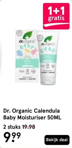 Etos Dr. Organic Calendula Baby Moisturiser 50ML aanbieding