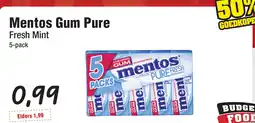 Budget Food Mentos Gum Pure aanbieding