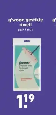 Boon`s Markt g'woon gestikte dweil aanbieding