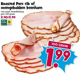 Boon`s Markt Roasted Porc rib of ovengebakken beenham aanbieding