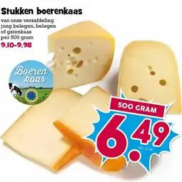 Boon`s Markt Stukken boerenkaas aanbieding