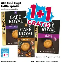Boon`s Markt Alle Café Royal koffiecapsules aanbieding