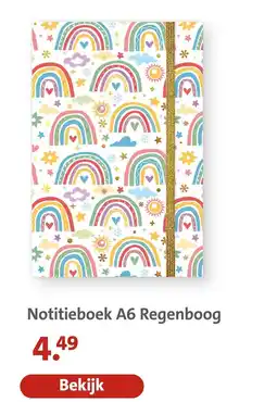 Bruna Notitieboek A6 Regenboog aanbieding