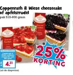 Boon`s Markt Coppenrath & Wiese cheesecake of apfelstrudel aanbieding
