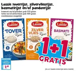 Boon`s Markt Lassie toverrijst, zilvervliesrijst. basmatirijst en/of pandanrijst aanbieding