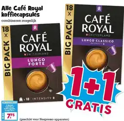 Boon`s Markt Alle Café Royal koffiecapsules aanbieding