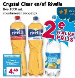 Boon`s Markt Crystal Clear en/of Rivella aanbieding