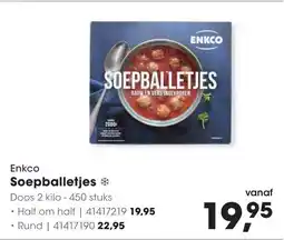 HANOS Enkco Soepballetjes aanbieding